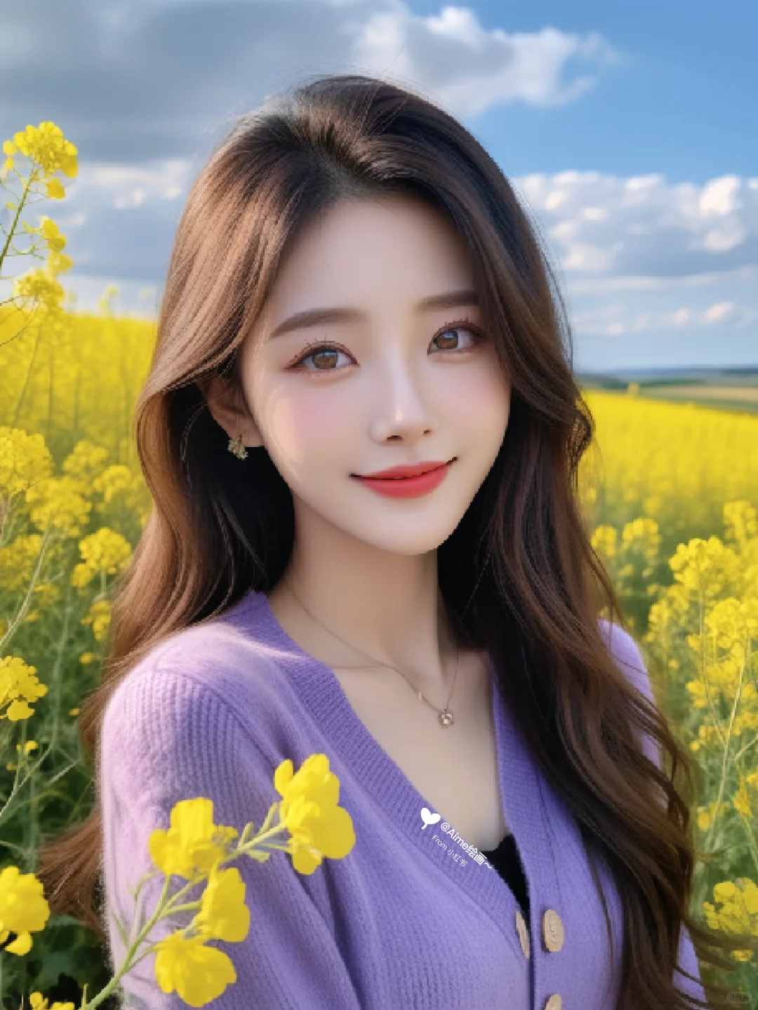 Ai写真🌿🌸风里已经有了春天的味道🎨