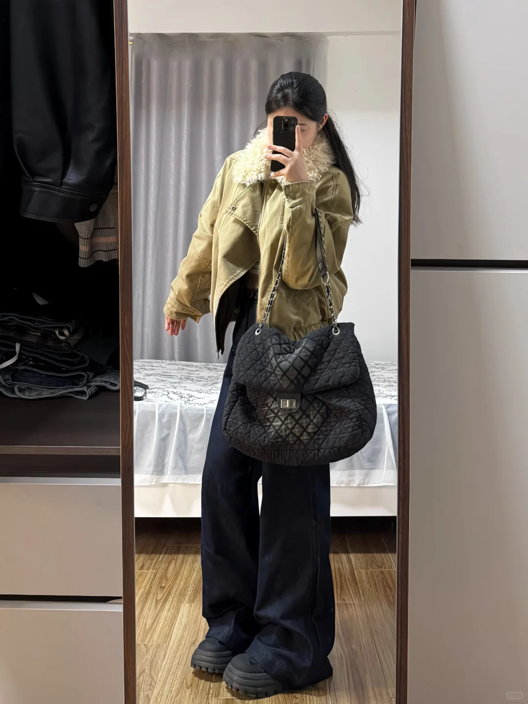 163|115斤 微胖大胆穿！飞行夹克真的好帅！