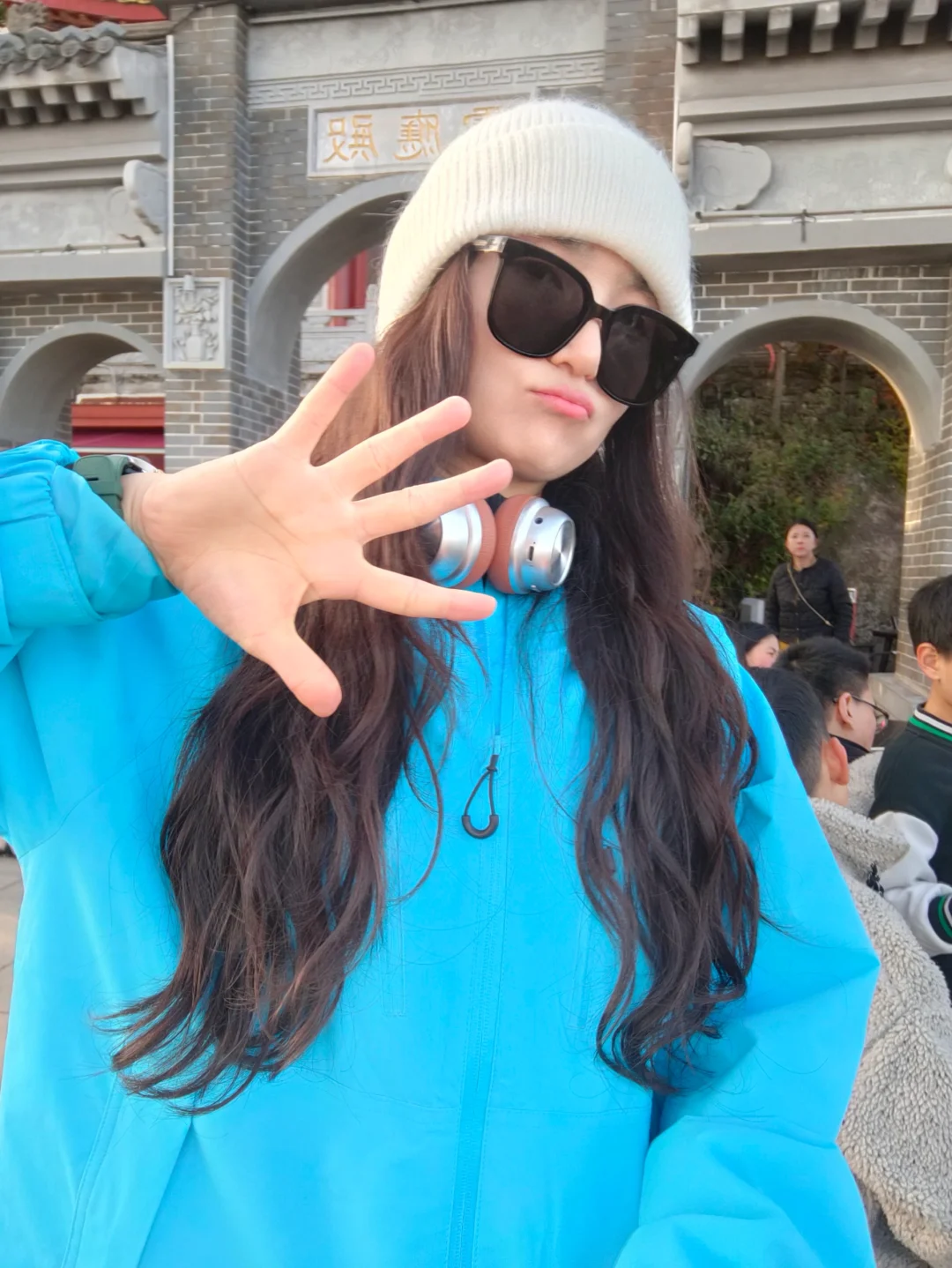 站在这里，姐就是这风景线！