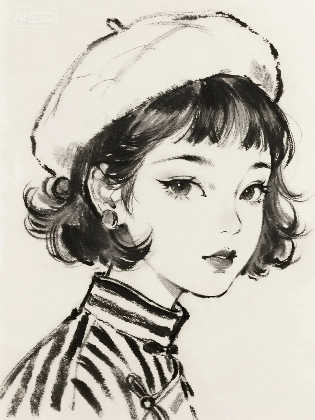 她很特别，很特别，快来临摹打卡呀