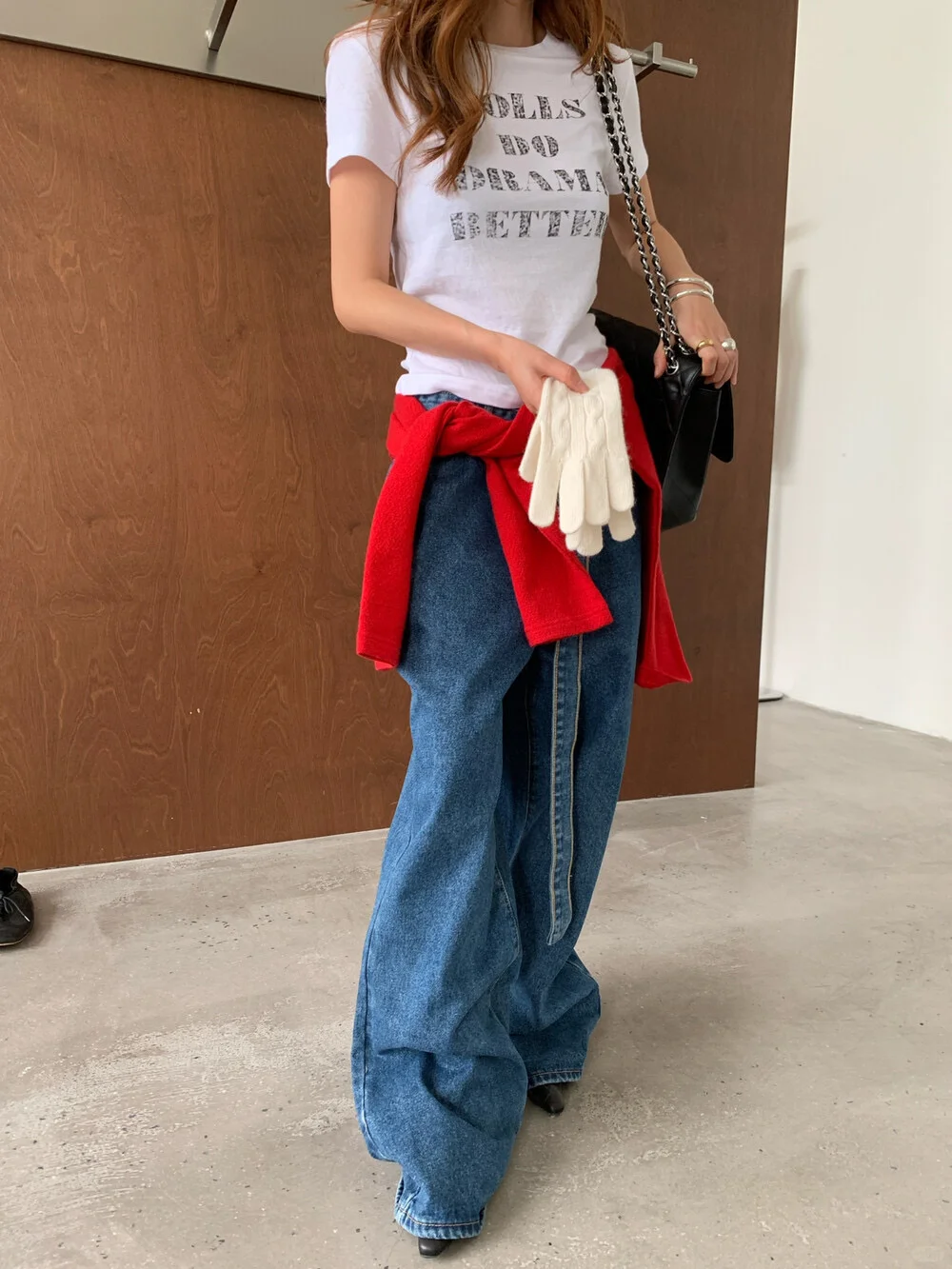 冬日百搭牛仔裤！遮胯显高显腿长✔️🔹