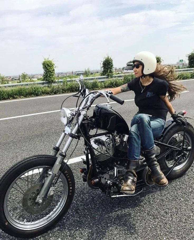 女孩机车风|阿美咔叽|美式复古穿搭