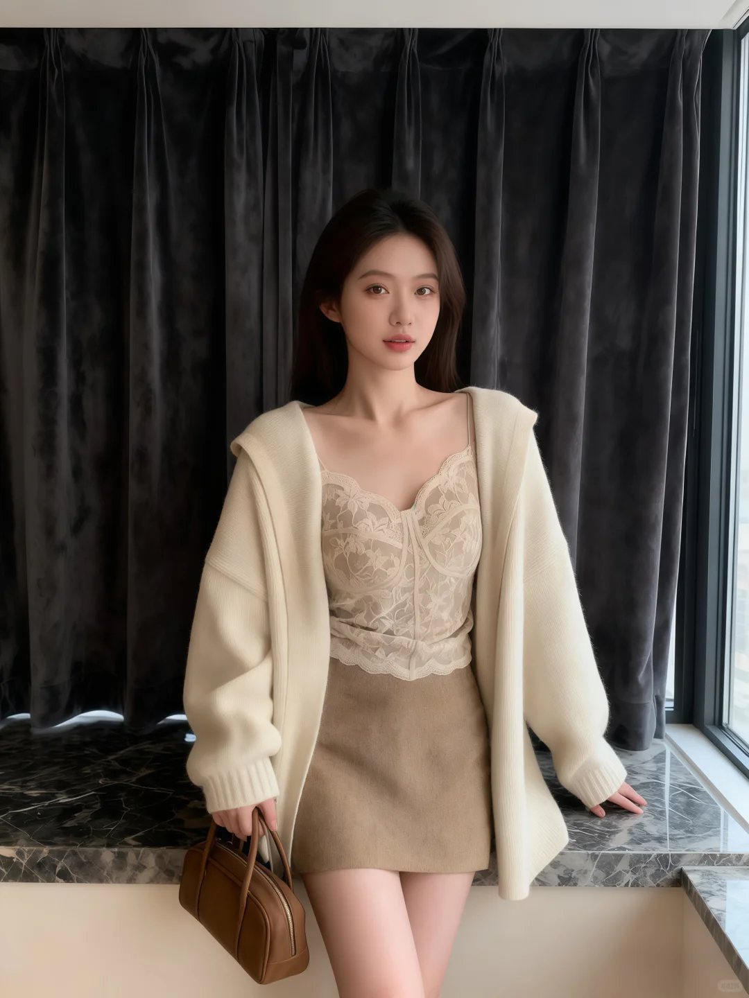 纯欲蕾丝吊带穿搭，温柔又斩男谁懂