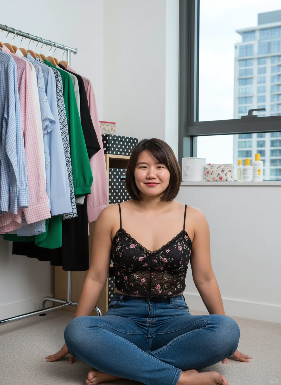 这条牛仔裤太显身材了