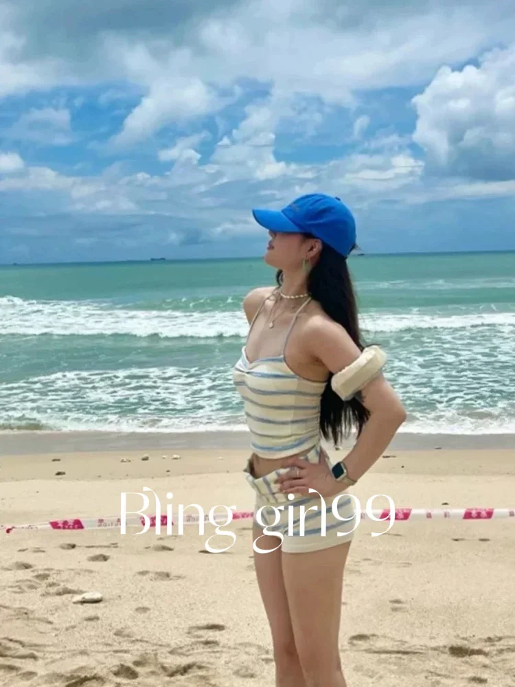 泳衣分享|海边度假穿搭🏖️条纹真的yyds