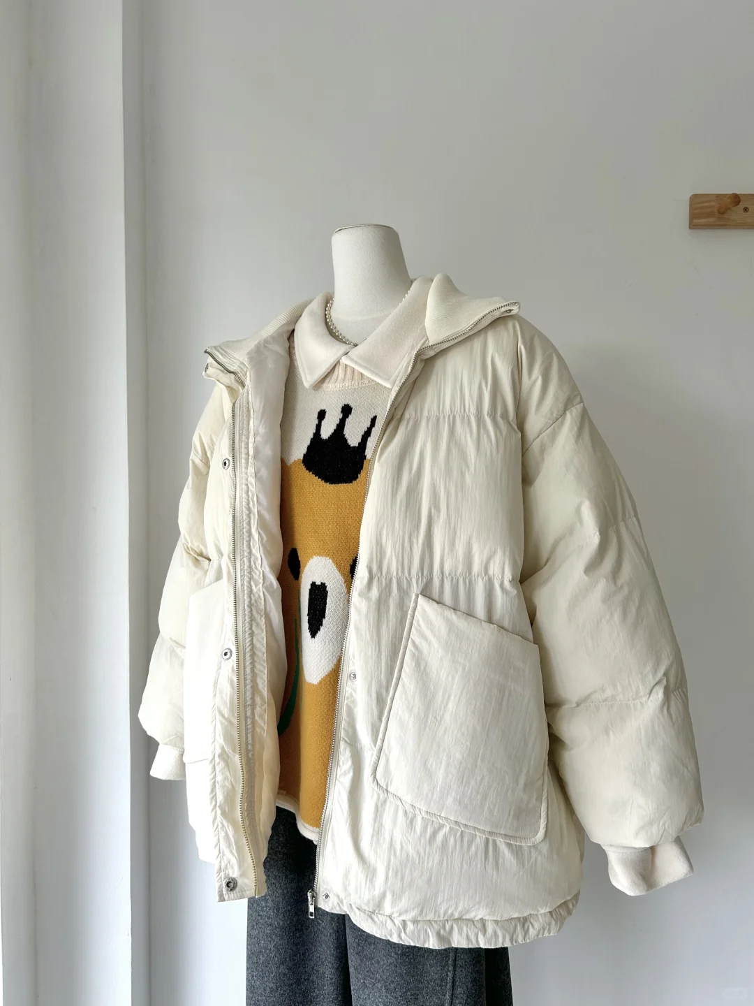 捡漏日牌～加厚保暖立领防风棉服女冬季