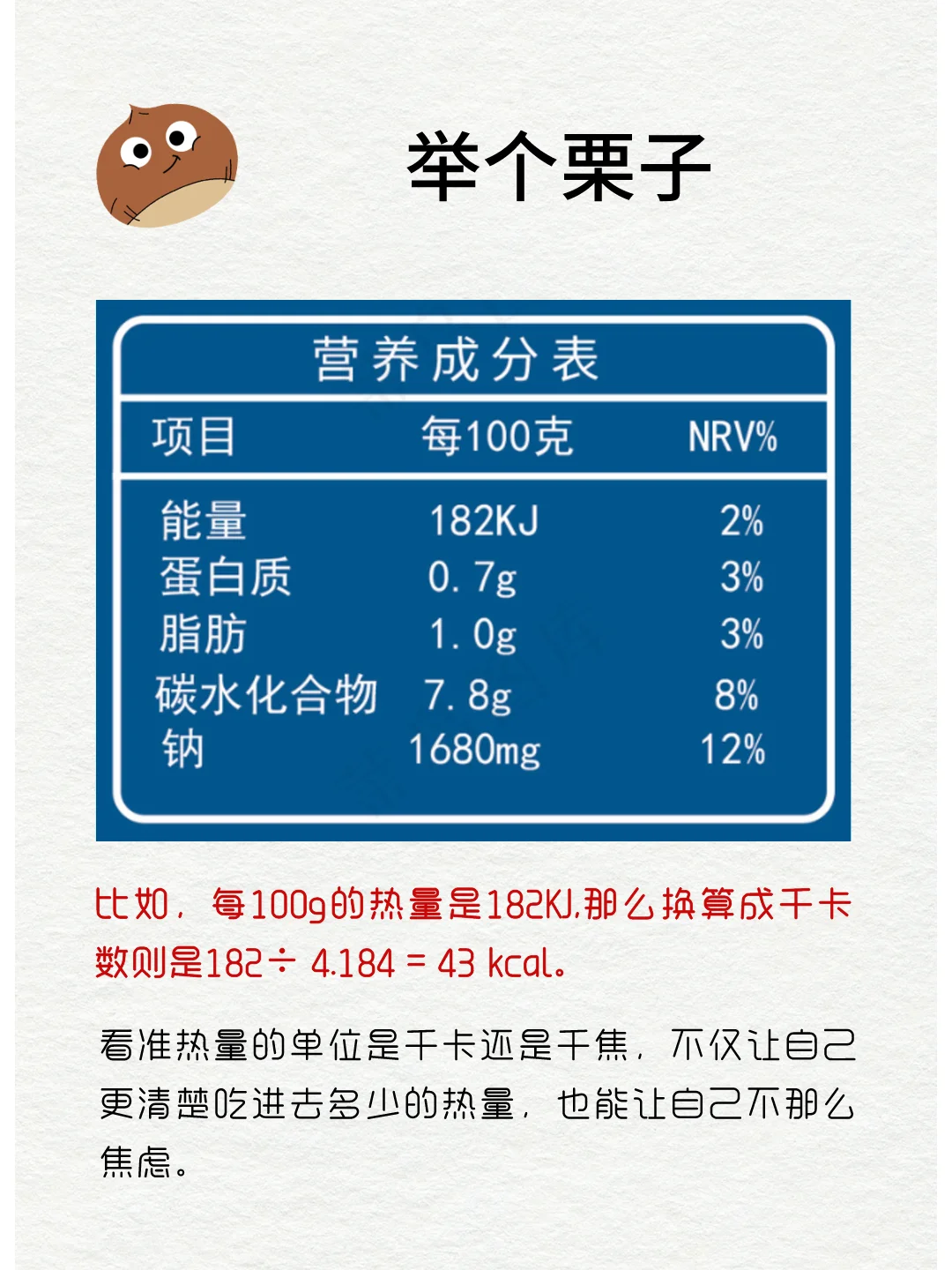 减肥必看 | 食物能量千卡、千焦换算指南