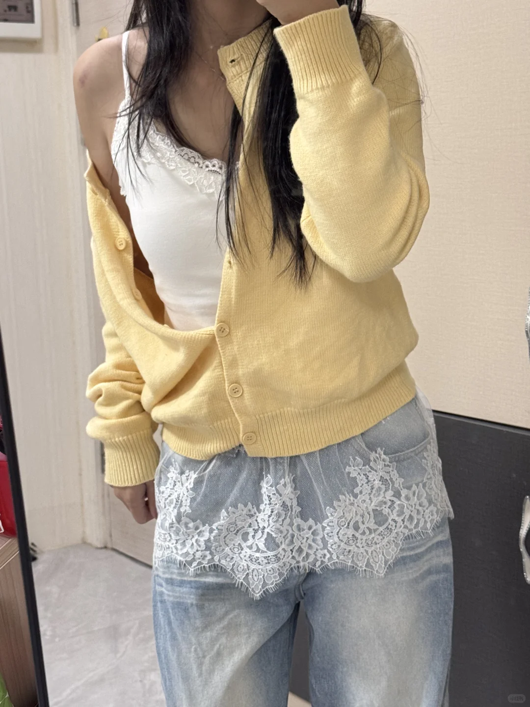 非常百搭的蕾丝吊带单品