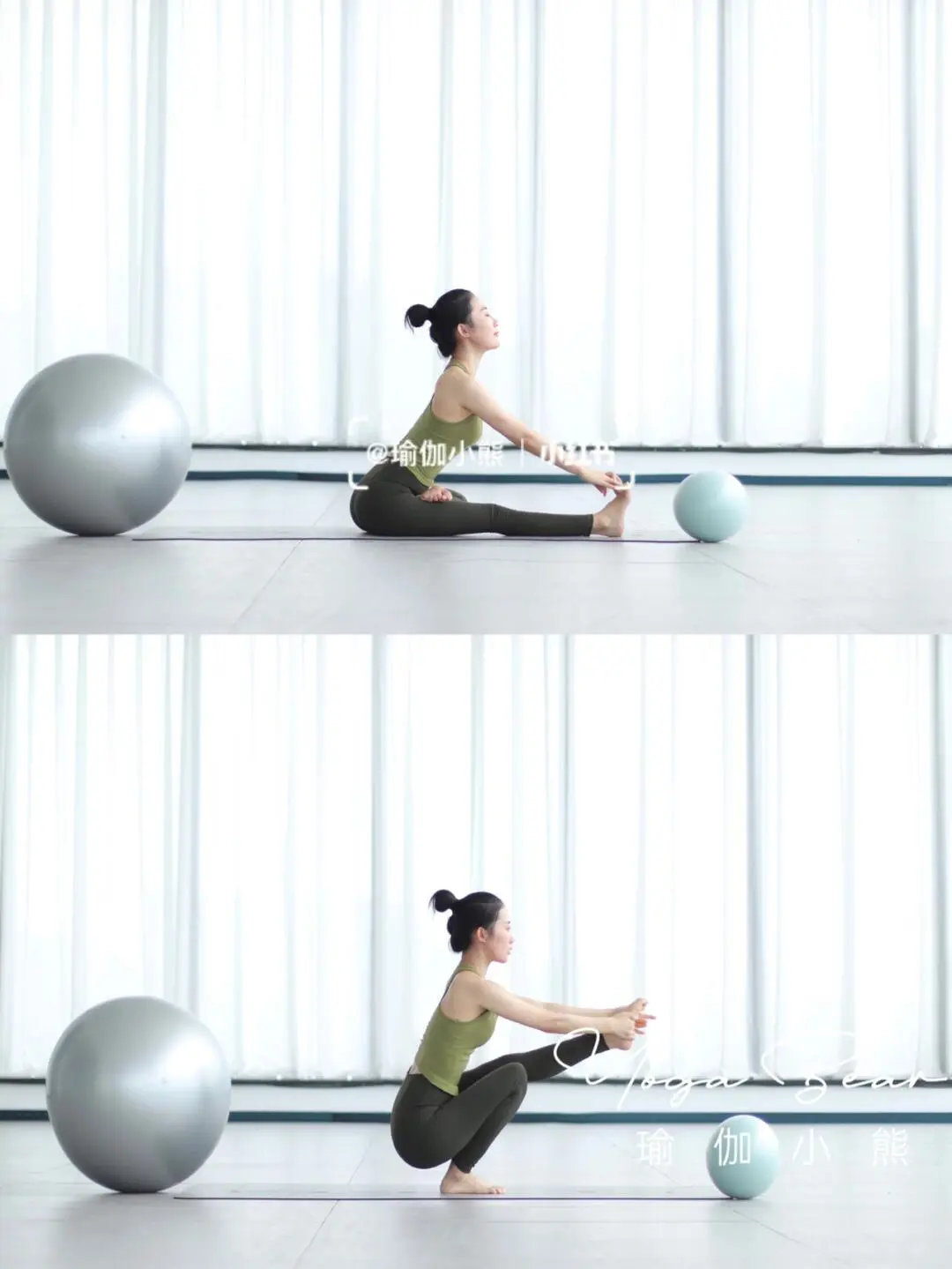 一整套高颜值瑜伽服❣️健身房最靓的妞！