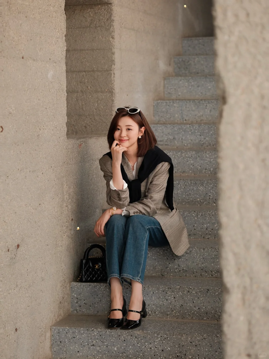 前年在复古集市上300块买的西装外套