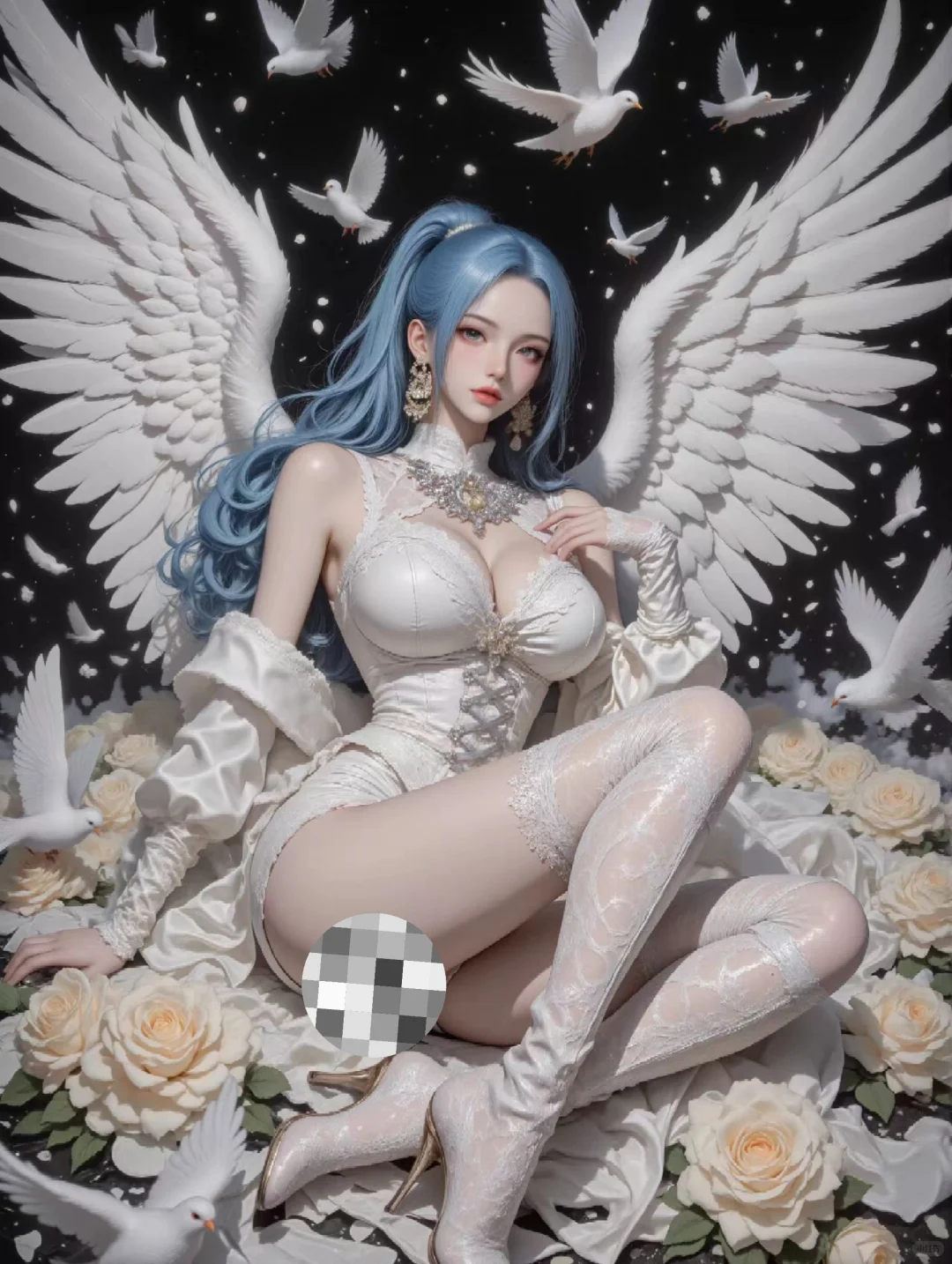 画个白天使吧！