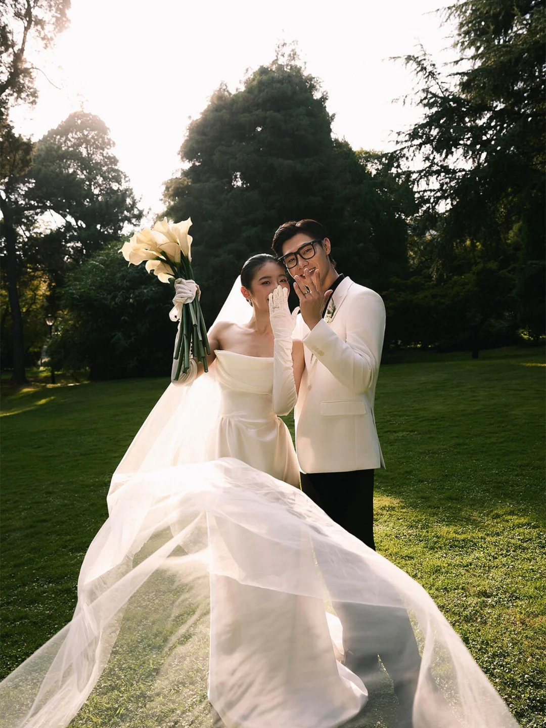 快来抄作业❗️这组森系婚照完全是韩女天菜