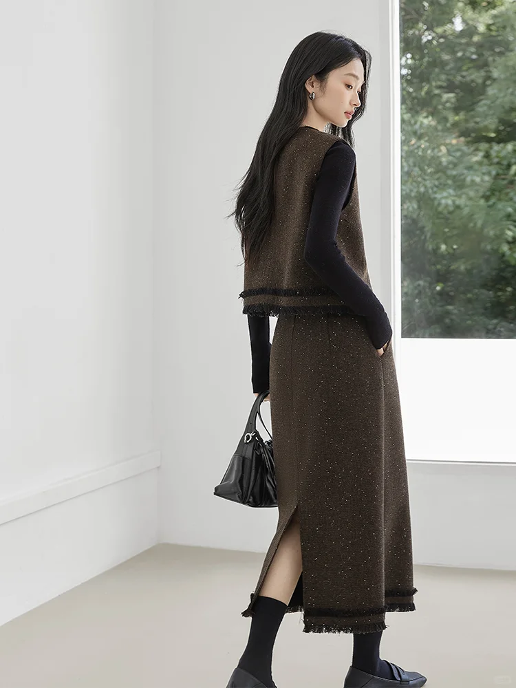 对白DUIBAI｜「冬日雅事」静奢小香风套装