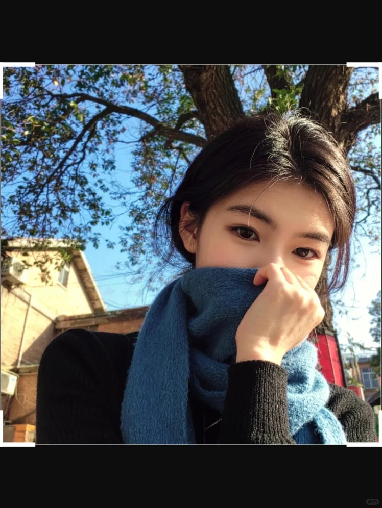 围巾与阳光的私语☀️