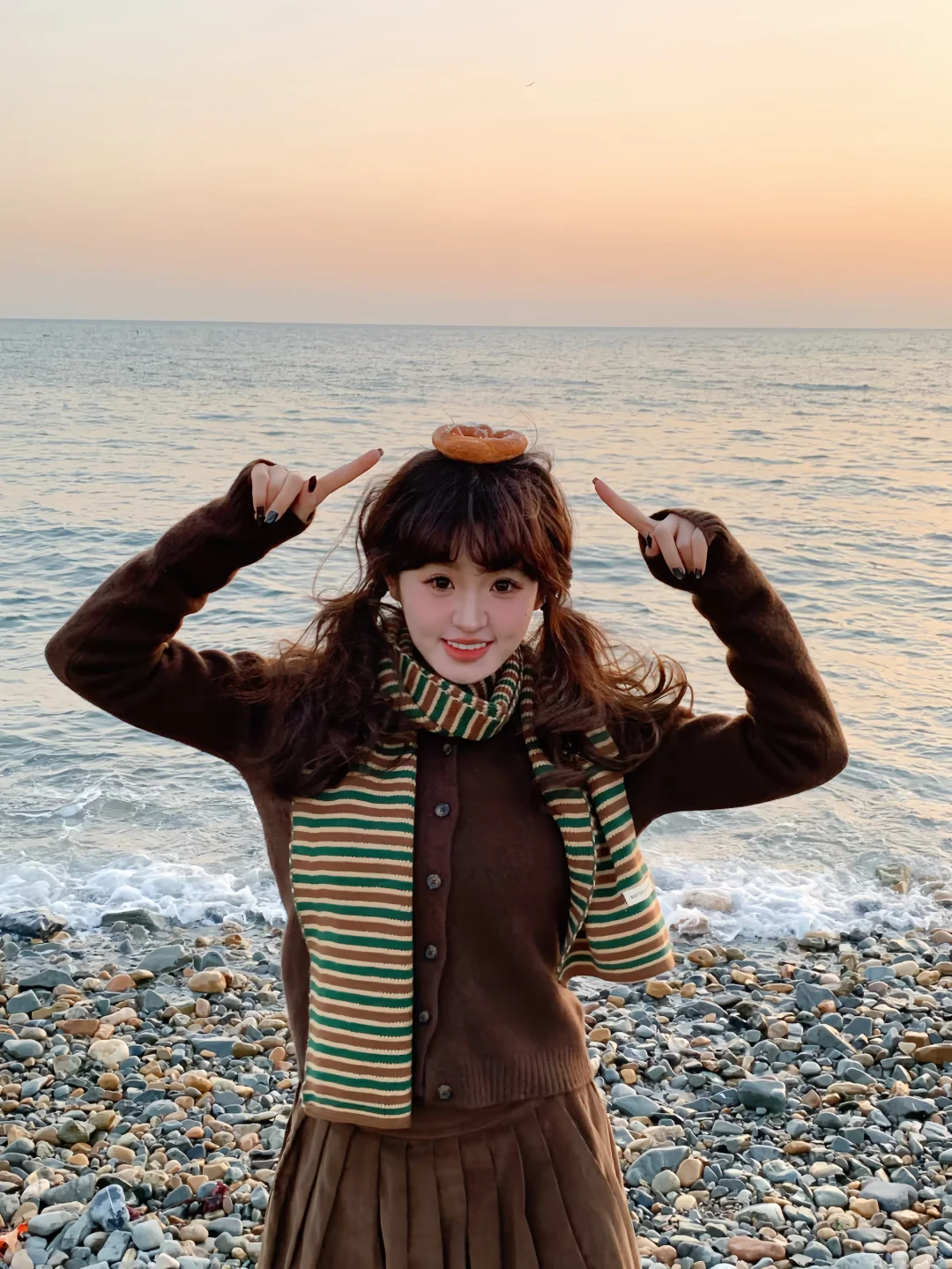 带着面包去海边秋游咯🥯