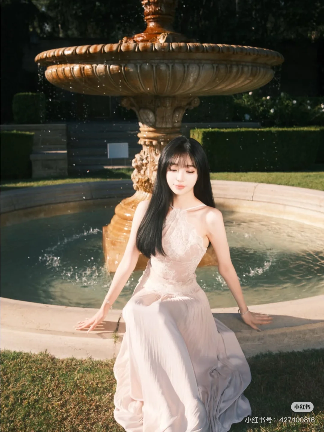 ＜租＞rovente 蕾丝拼接吊带连衣裙