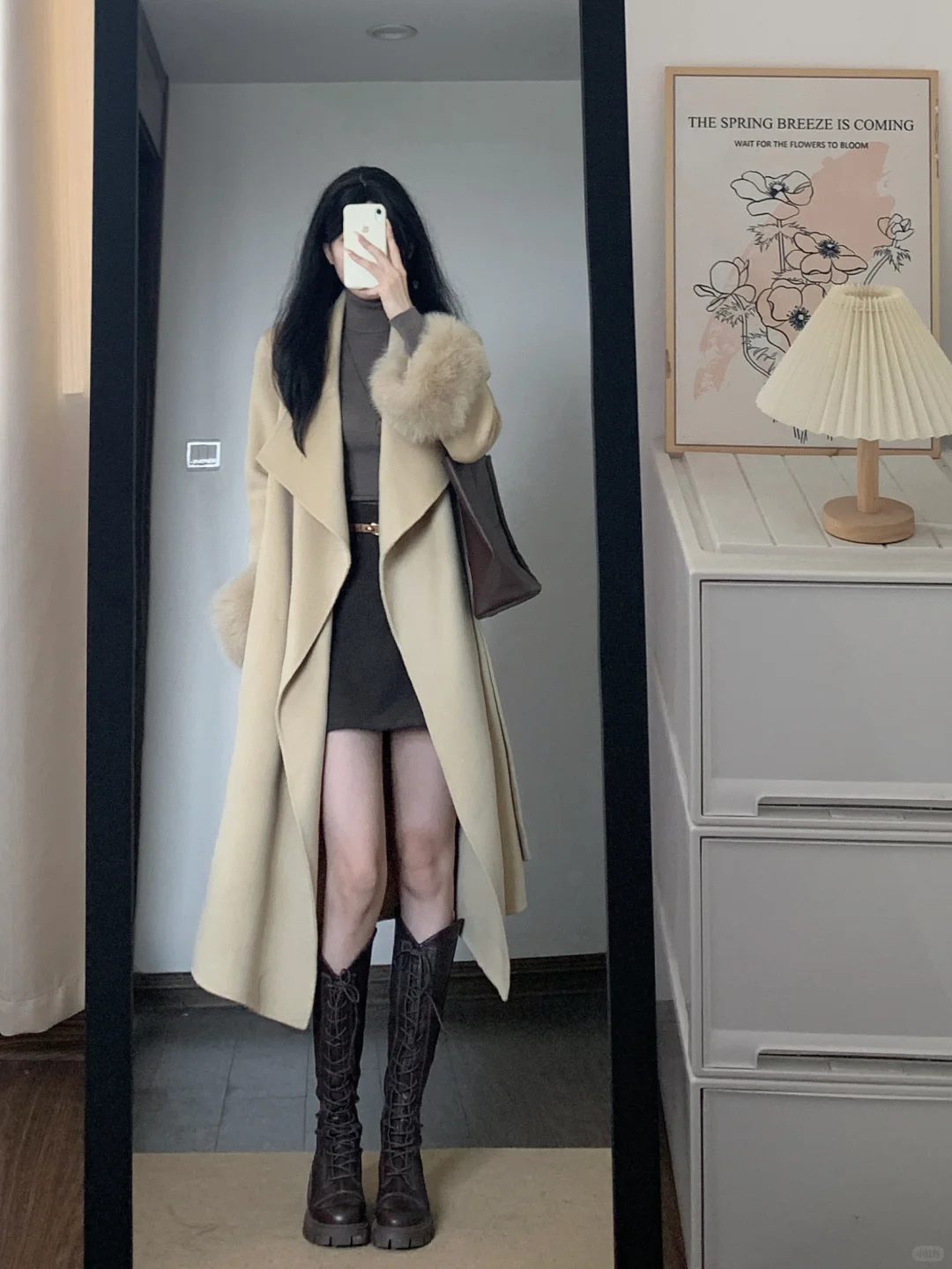 大衣这么穿好有气场！