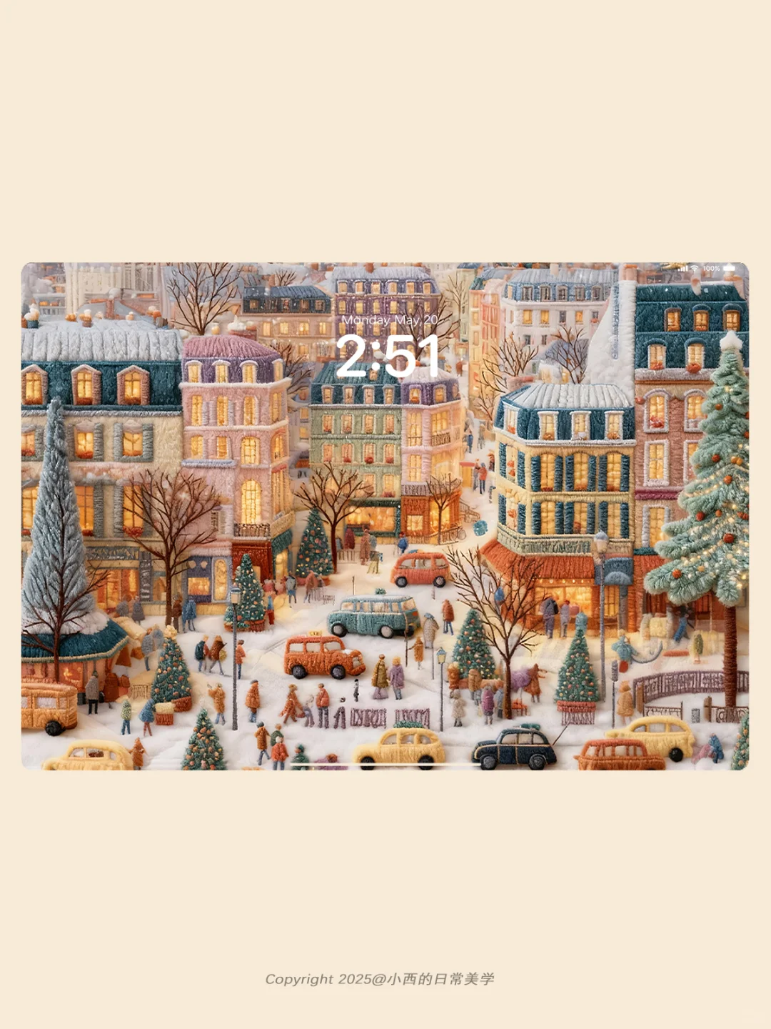 ❄️雪落针织间，小镇把冬酿成了诗|017壁纸