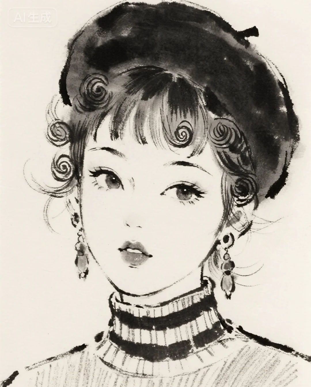 她很特别，很特别，快来临摹打卡呀