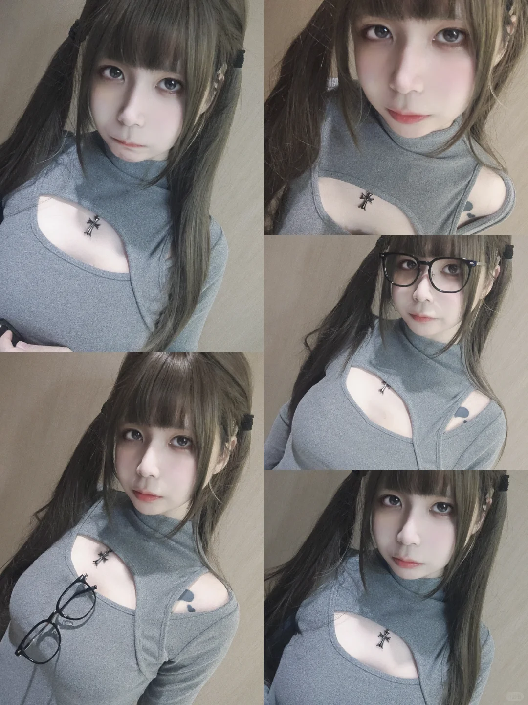 这次又是土土眼镜双马尾