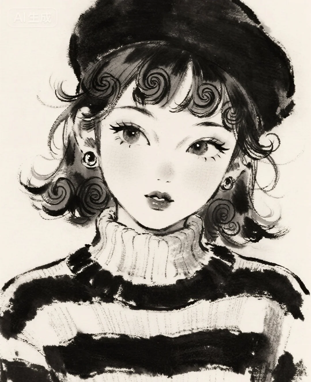 她很特别，很特别，快来临摹打卡呀