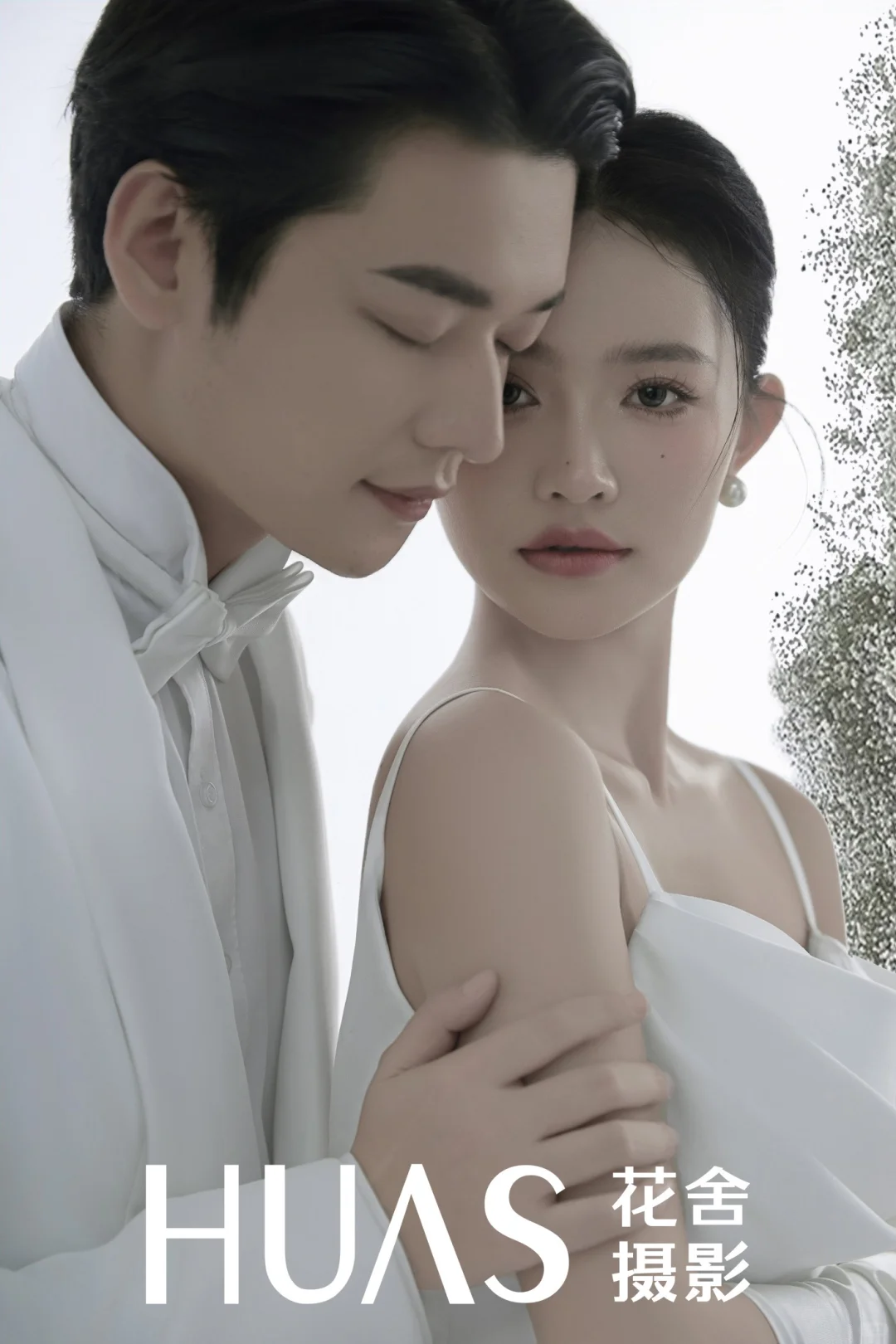 💕西安婚纱照|纯白 ins 极简🌹实景影棚