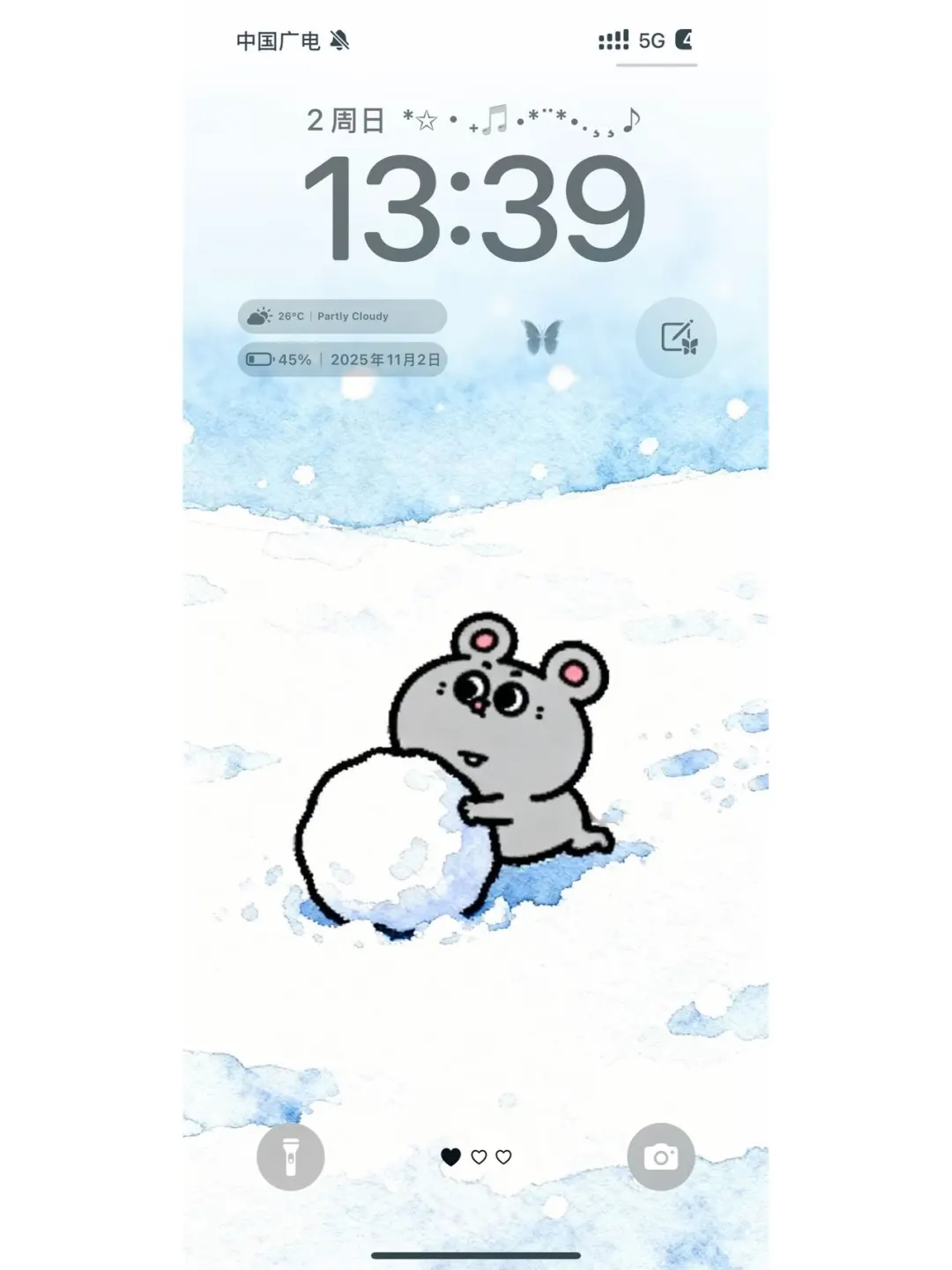 大鼠❄️⛄️冬天期待下雪壁纸