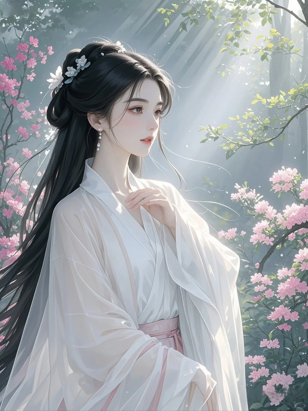 一树花开，一梦花间，一念花落