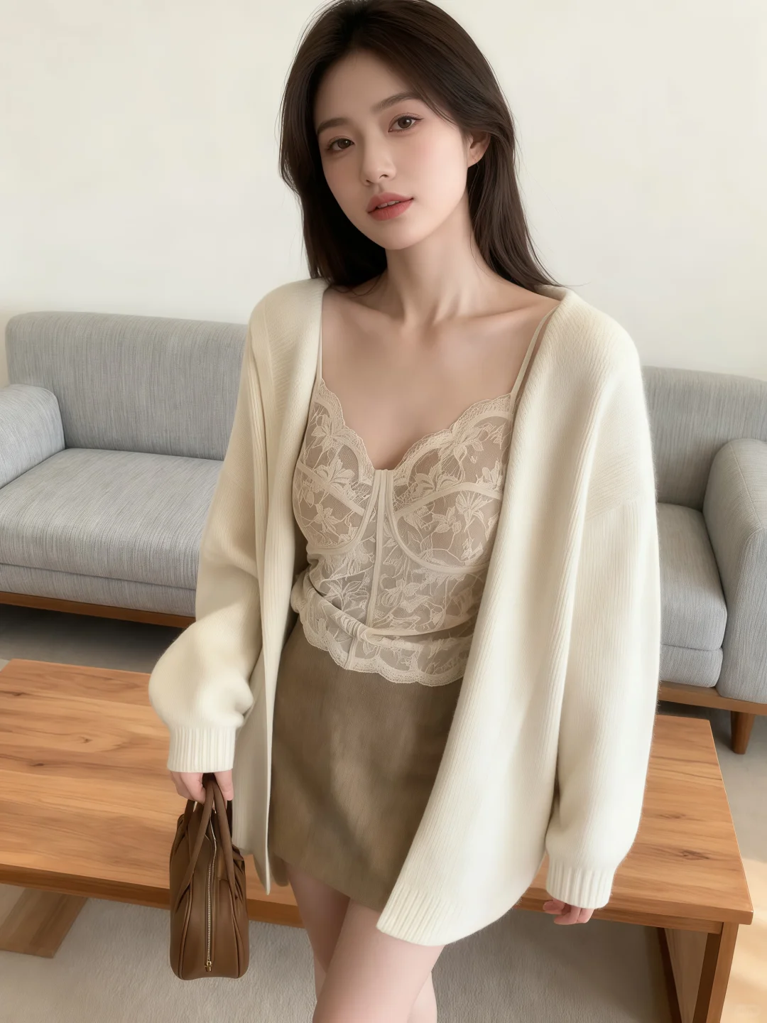 纯欲蕾丝吊带穿搭，温柔又斩男谁懂