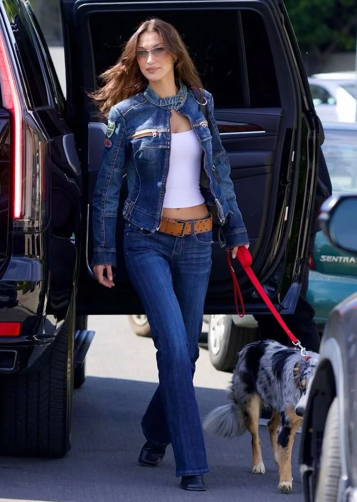 Bella Hadid 街拍合集📓Jeans复古美式穿搭