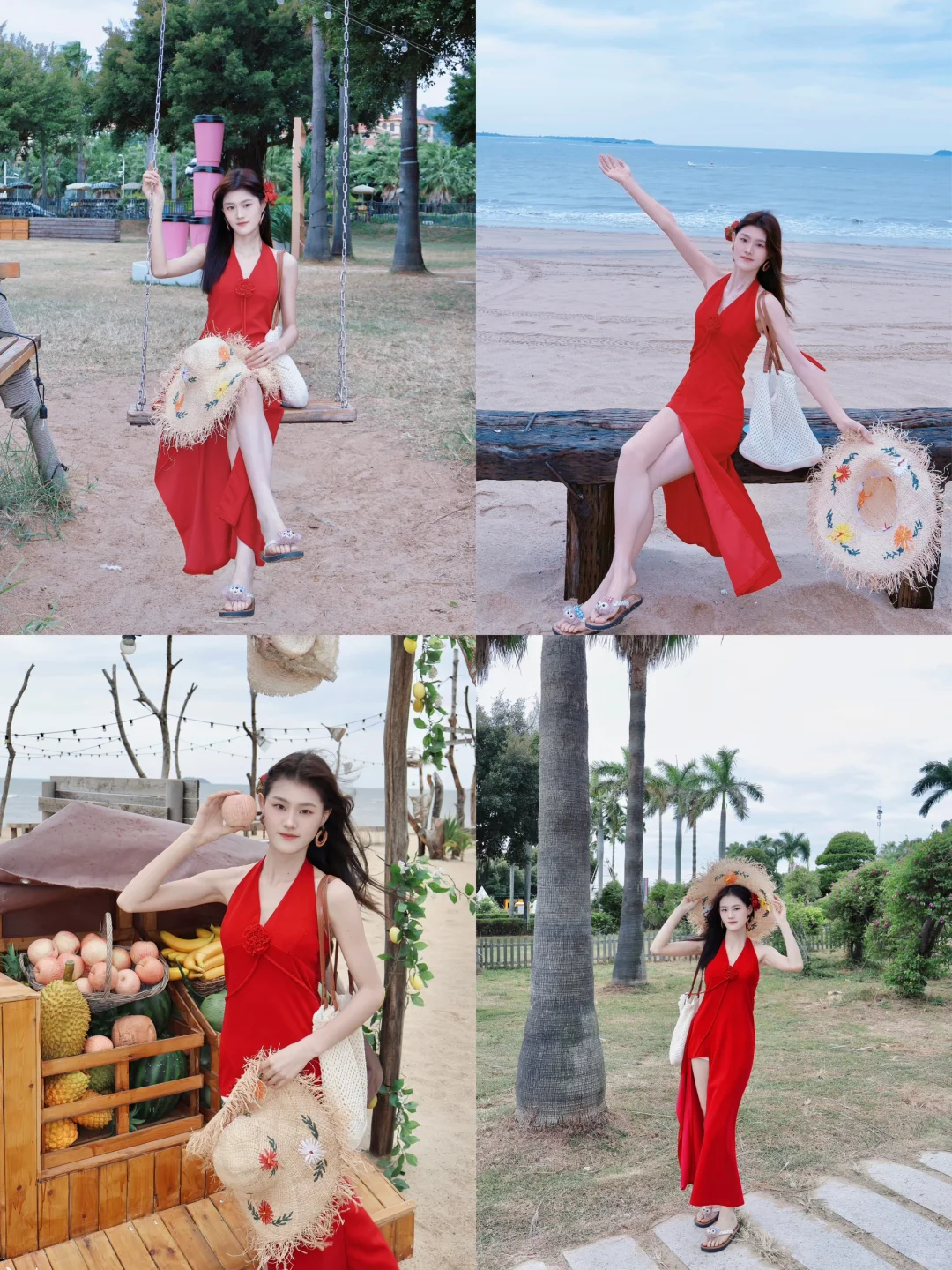厦门陪拍｜论红色裙子跟海边的适配度！绝🥀