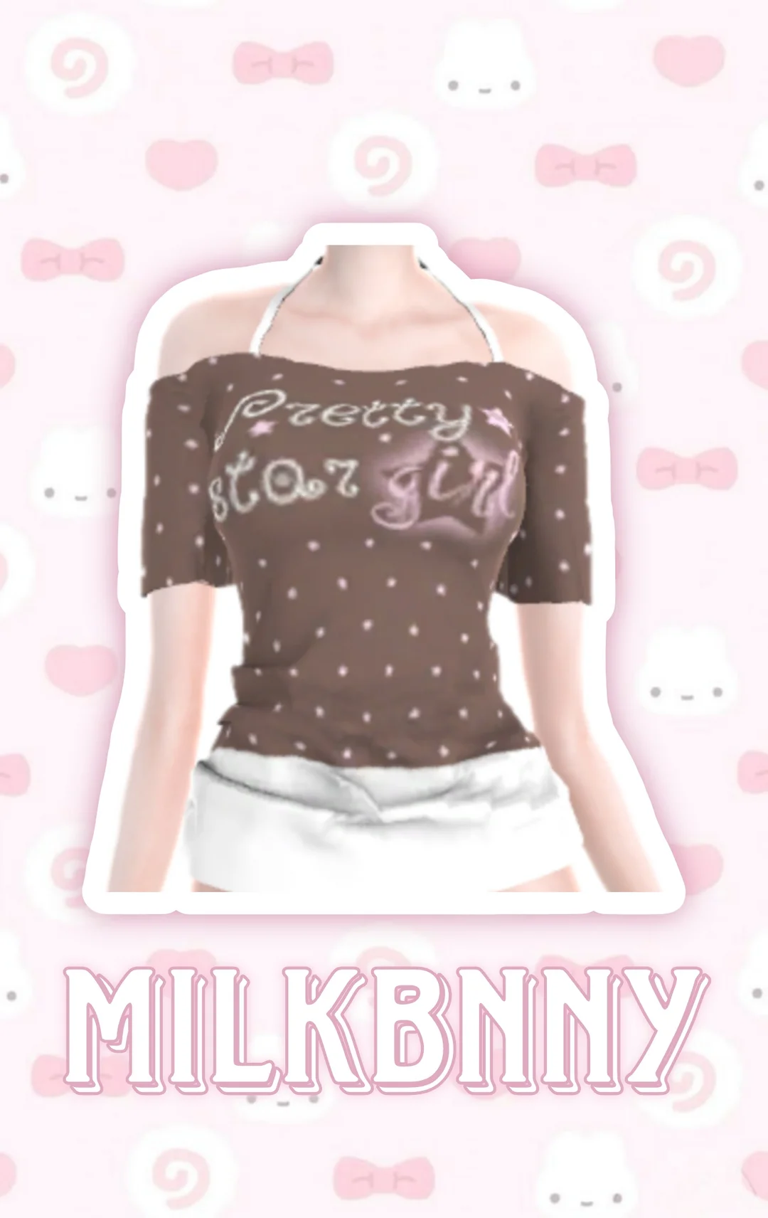 MilkBnny最新‼️可爱女生吊带上衣sims服装