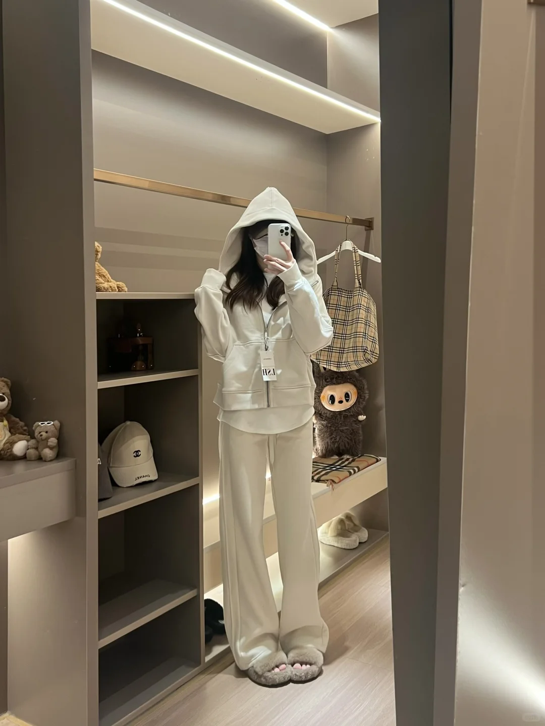 scuba宽松短款骨白套装好好穿啊啊啊