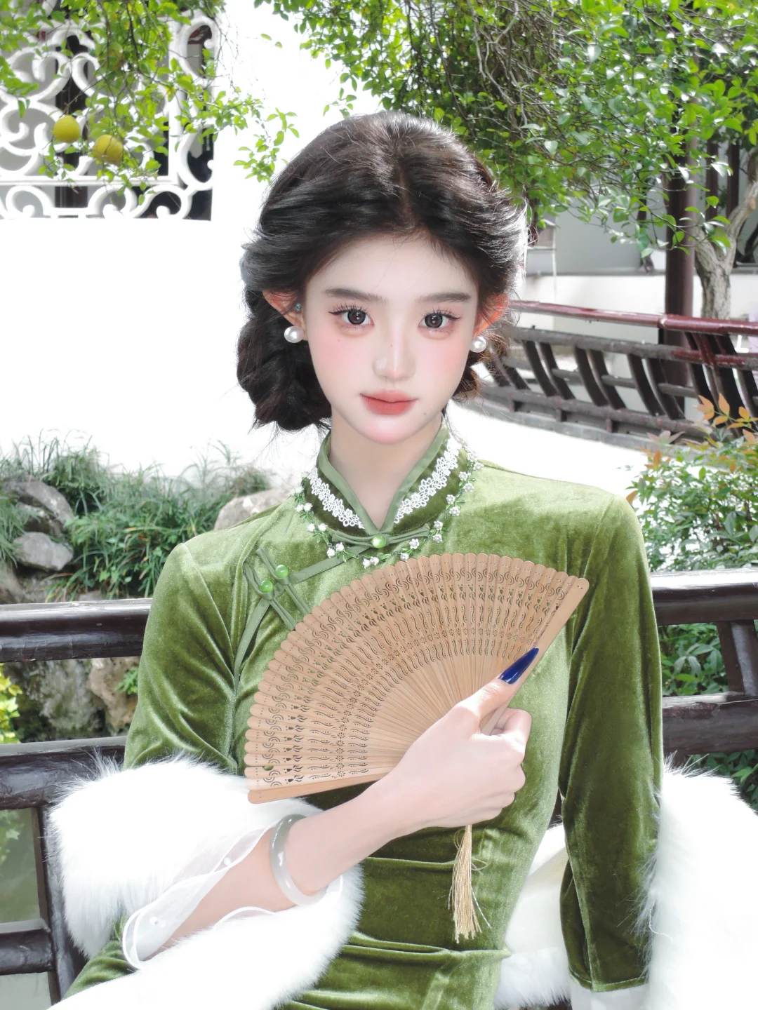 我是不会放弃来南京拍这么贵气的旗袍妆的!