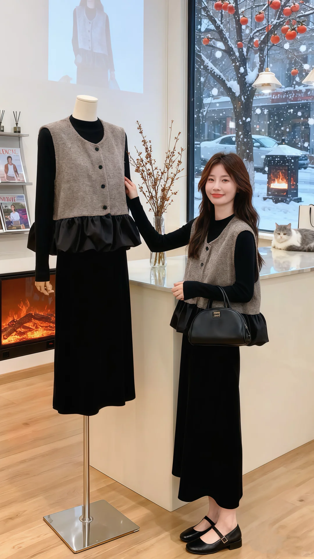 秋冬氛围感穿搭🍂、好喜欢我的新衣服～