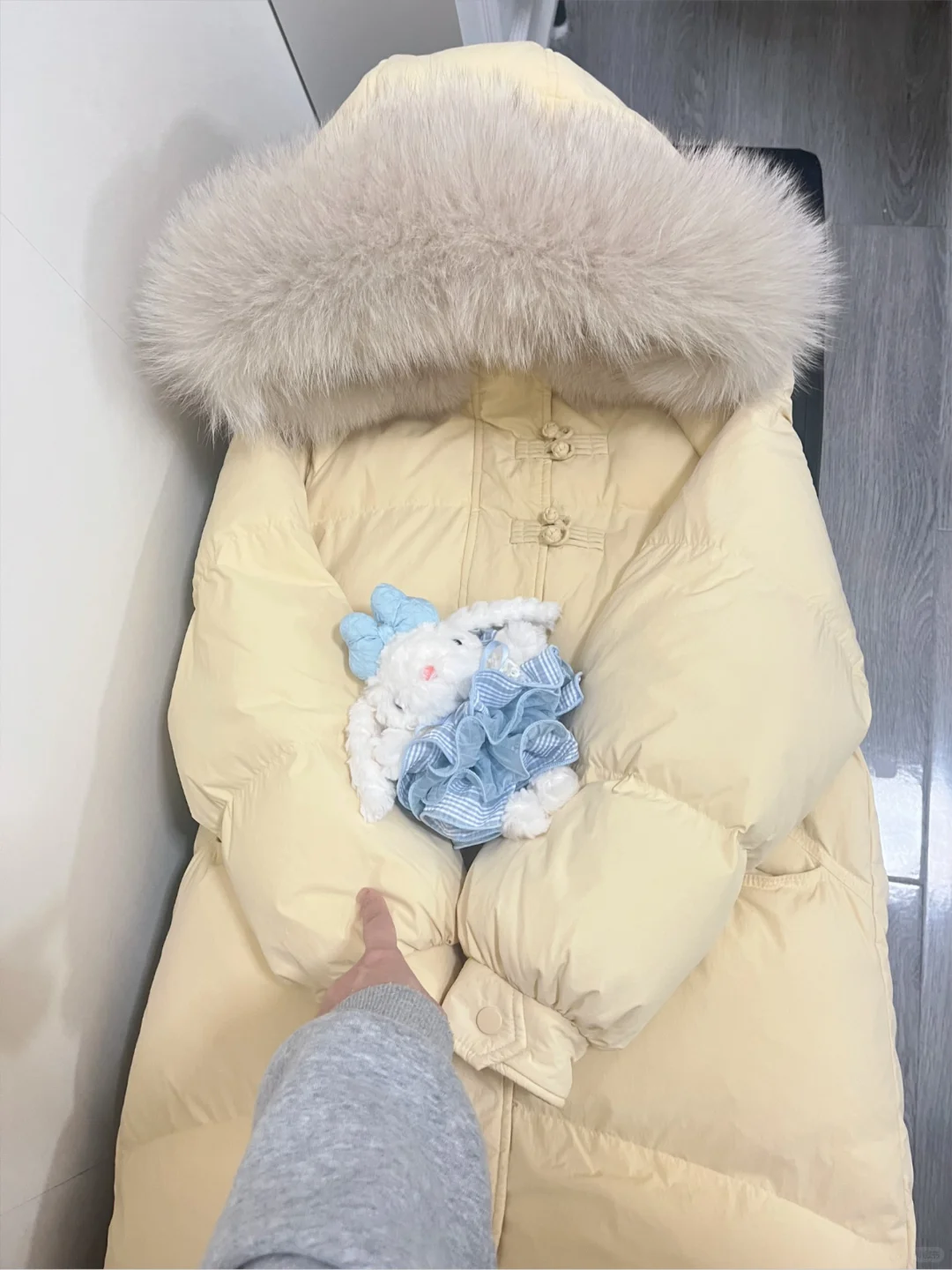 降温❄️买到了奶呼呼的羽绒服🍧好厚实好甜美