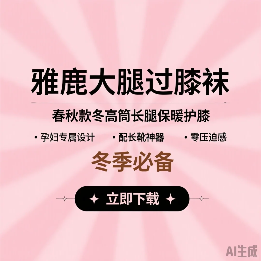 雅鹿过膝袜｜冬季保暖护膝长腿神器