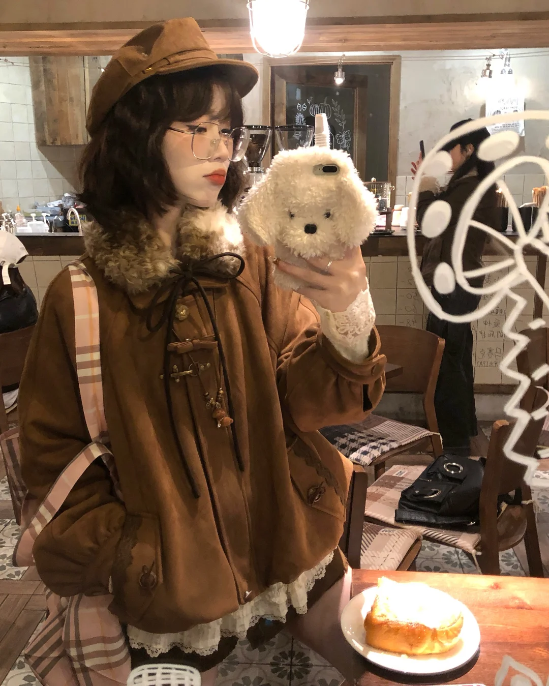 古早味日系🧸淘到超特别的vintage花苞外套！