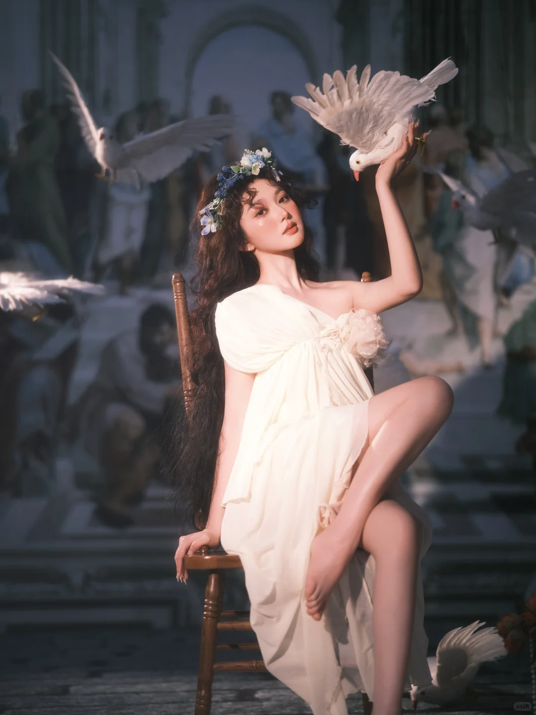 雕塑般的神女…这组拍出了神性！🕊️