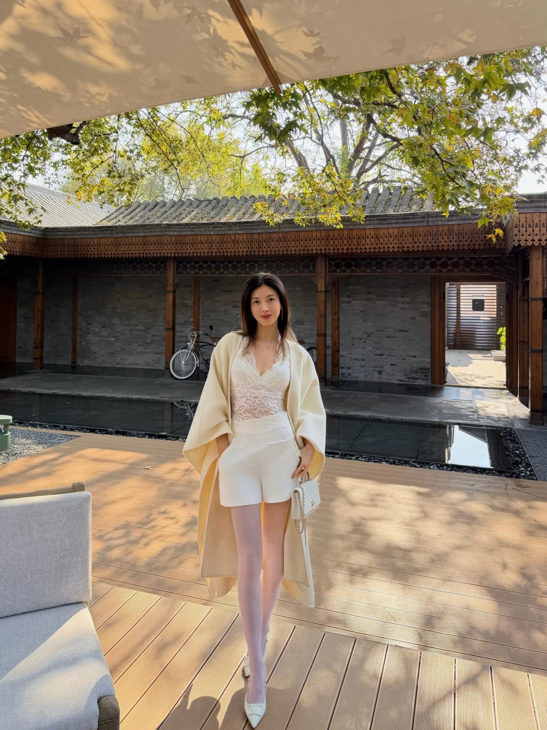 秋天All white 白丝穿搭