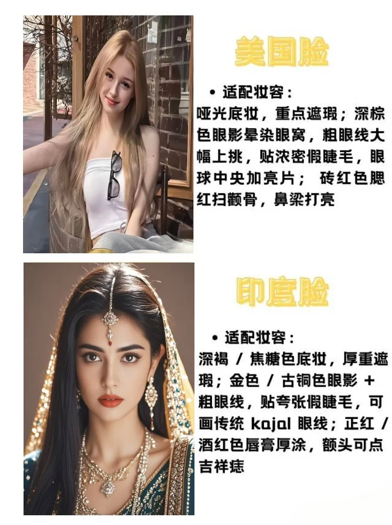 长相也分国家！全网坠全，看看你是哪国脸。