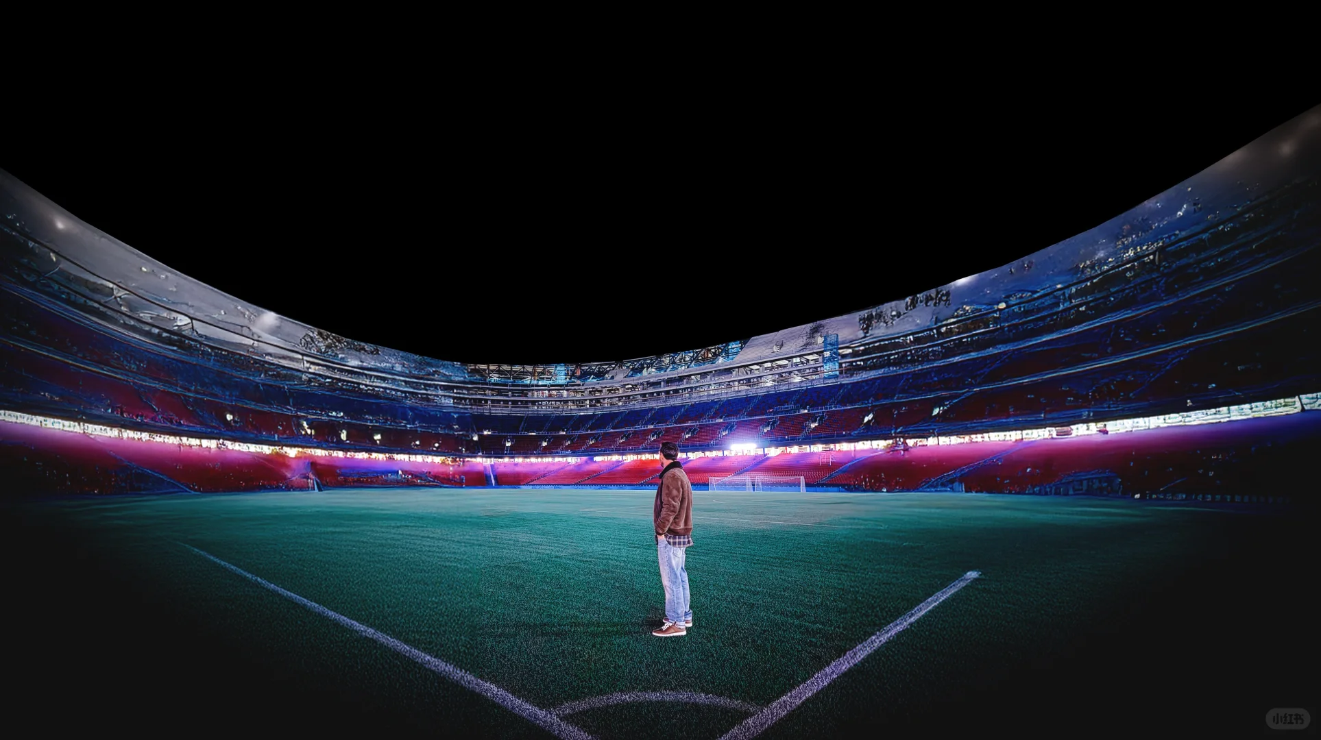 一组壁纸｜梅西｜夜访诺坎普（电脑壁纸）