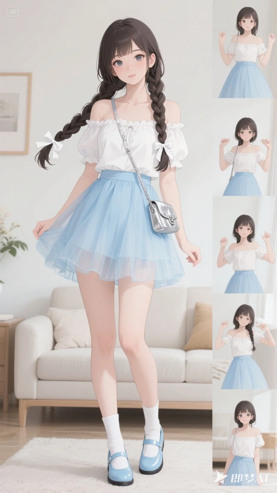 她太可爱了！少女感yyds！🩵