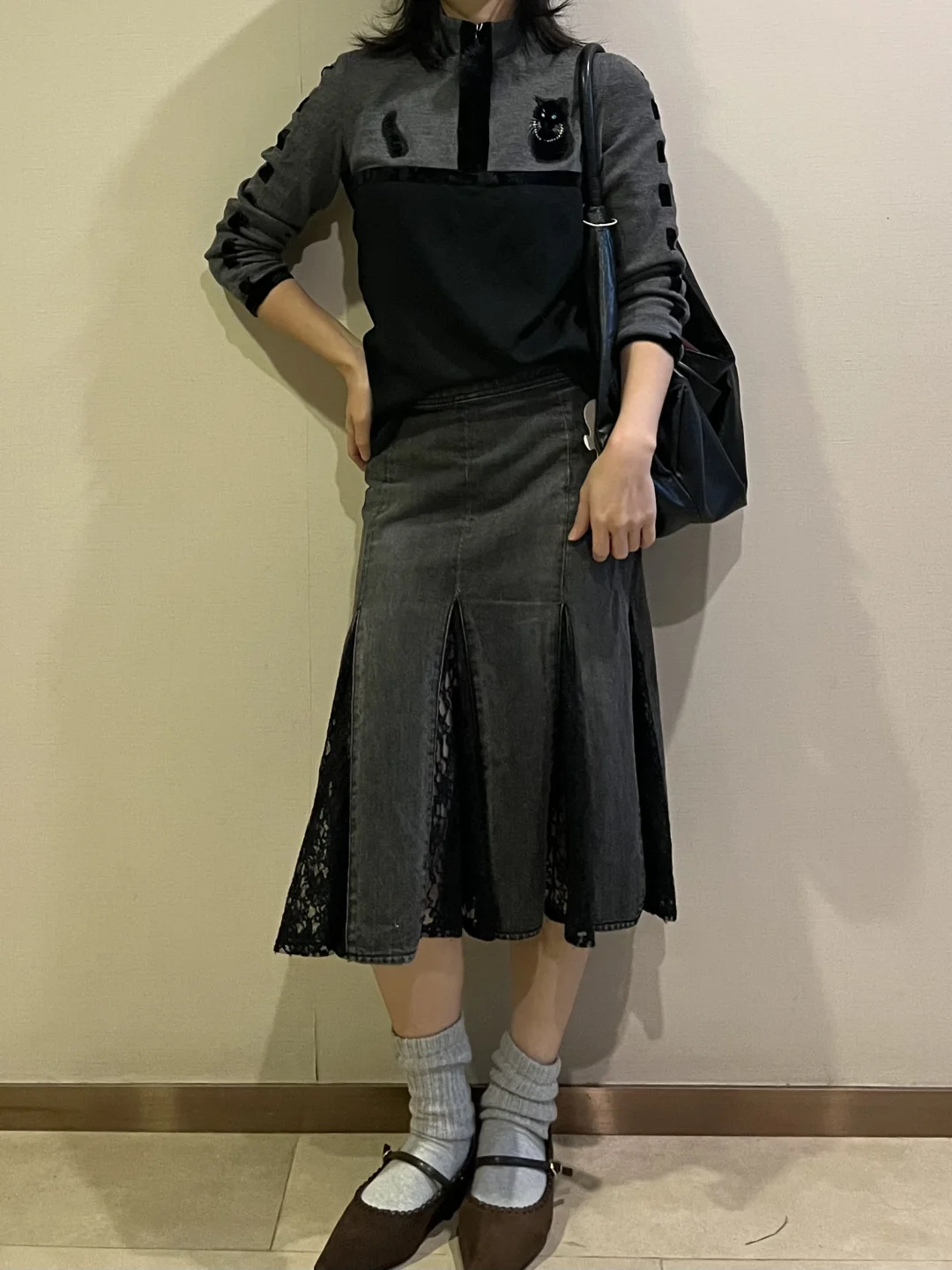 6️⃣套格雷系古着版穿搭｜ins味拉满🪩