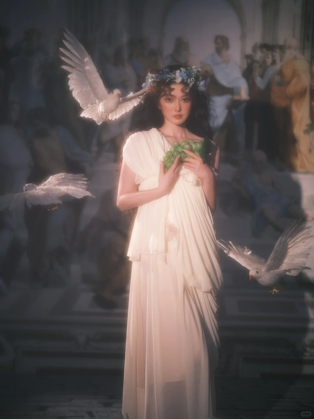 雕塑般的神女…这组拍出了神性！🕊️