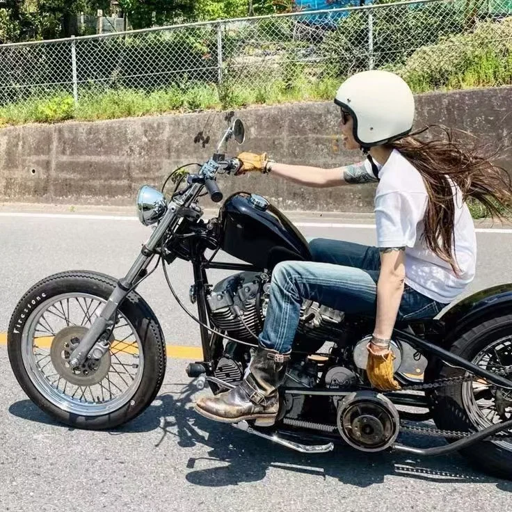 女孩机车风|阿美咔叽|美式复古穿搭