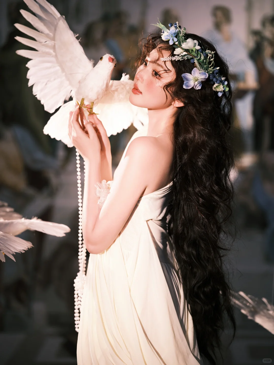 雕塑般的神女…这组拍出了神性！🕊️