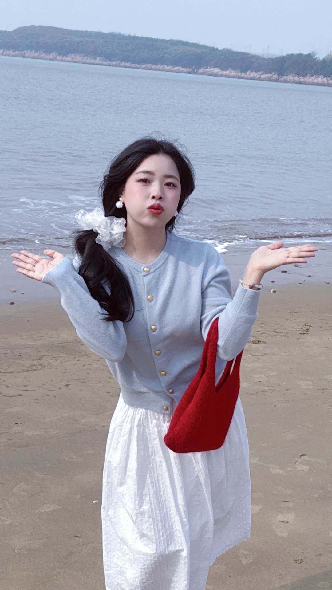 在松兰山，阴天的海边也可以拍出明媚感！