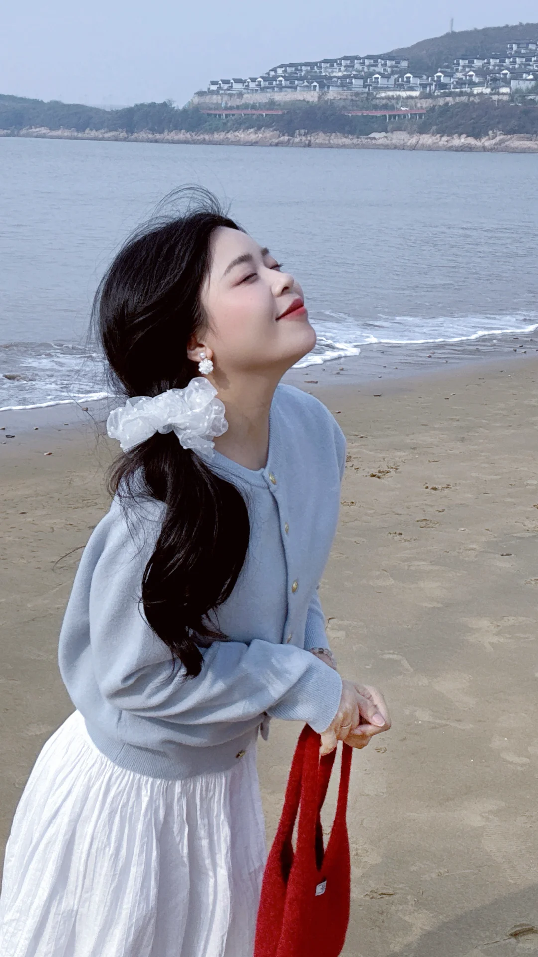 在松兰山，阴天的海边也可以拍出明媚感！