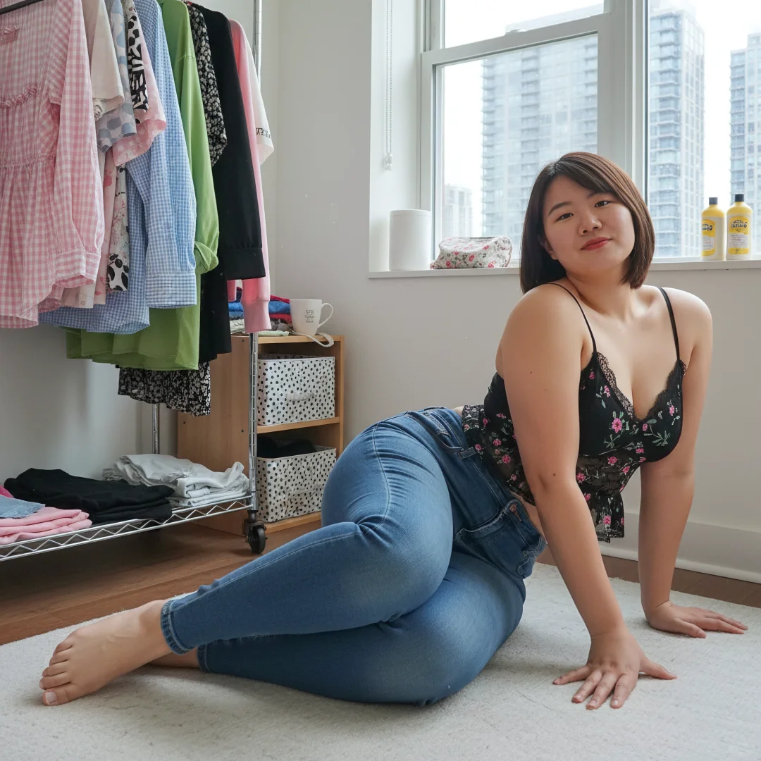 这条牛仔裤太显身材了